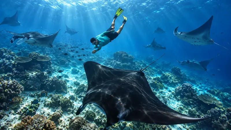 manta point sangalaki island2