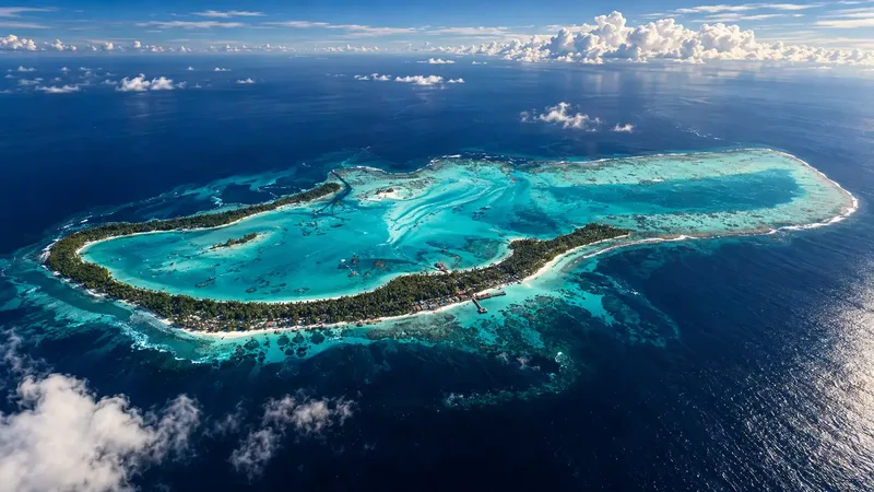 maratua island aerial