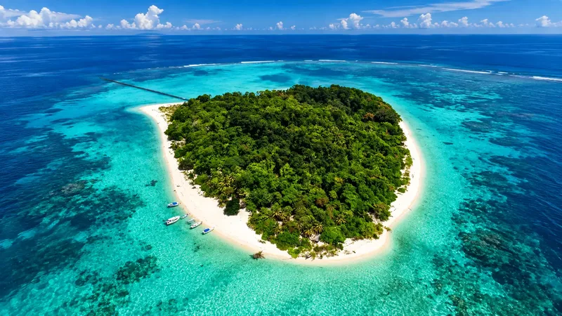 sangalaki island aerial